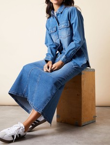 Wholesale Women Breathable Winter <b>Denim</b> <b>Jacket</b> Oversized Fashion Cotton Coat Custom Front Premium Quality OEM Factory Supplier - Product Image 6