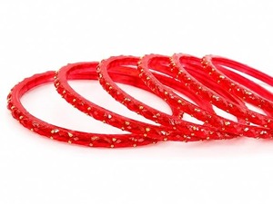 Juego de brazaletes de cristal con diseño de gota de lluvia, elegantes y con acabado brillante, para mujeres, para uso nupcial y festivo, a la venta, de proveedor indio. - Product Image 3