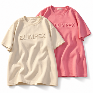 Camiseta de Algodón Grueso Unisex Personalizada, con Logotipo en Relieve, Hombros Caídos, Estilo Urbano, Fabricación OEM con Marca Privada - Product Image 2
