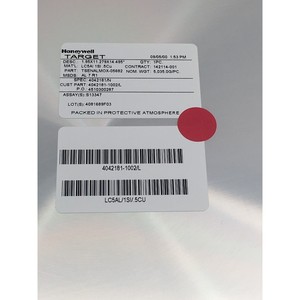 Honeywell TSENALMOX-05682 Target, LC5Al 1Sl .5CU - อุปกรณ์และชิ้นส่วนเซมิคอนดักเตอร์มืออาชีพที่เชื่อถือได้ระดับโลก - Product Image 4