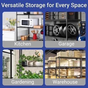 High Quality Stainless Steel 5 Tier Kitchen Storage Rack Multipurpose Organizer Shelving Stand for Living Room <b>At</b> Cheapest Price - Product Image 4