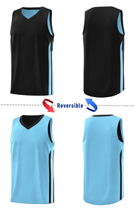 Maillot de basket-ball double face avec short - Product Image 4