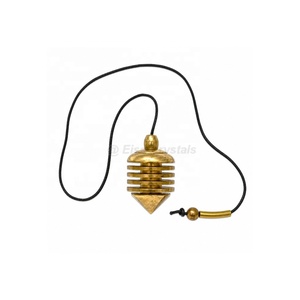 3 Piece Healing Brass Pendulum Premium Bulk Spiritual Pendulums Handmade Indian Metal Dowsing Pendulum Wholesale Trade Partner - Product Image 3