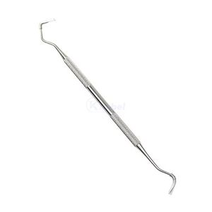 Kit de 4 détartreurs dentaires à pointe bleue en acier inoxydable, outils parodontaux à double extrémité pour clinique dentaire professionnelle - Product Image 4