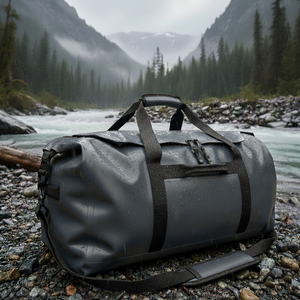 SummitMist Bolsa de lona impermeable para aventuras de 50 litros – Deep Plum - Product Image 2