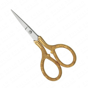 Ciseaux à ongles de haute qualité en argent avec manche doré, ciseaux à broder en acier inoxydable tranchant, ciseaux de manucure, logo personnalisé - Product Image 6