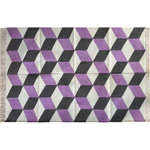 Lujosas alfombras decorativas de algodón Dhurrie para suelo 006 Set para dormitorio y cocina para decoración del hogar y la Oficina - Product Image 3