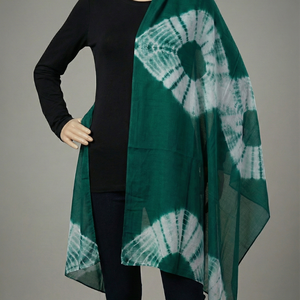 Écharpe Tie-Dye AHE Zubda en Viscose Légère pour Femme, Hijab Durable Couleur Unie Moyenne avec Dentelle et Pompons pour l'Hiver – Vente en Gros - Product Image 6