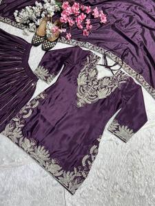 Conjunto Sharara Festivo de Lujo con Bordado de Lentejuelas - Product Image 6