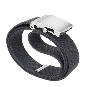 เข็มขัดผ้าฝ้ายคุณภาพดีทนทาน พร้อมหัวเข็มขัดเหล็ก ปรับได้ แข็งแรง ทนทาน เหมาะสำหรับผู้ชาย ผลิตในประเทศปากีสถาน - Product Image 2