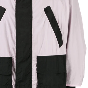 Hommes A.G.E. X Shayne Ultra Zipper Print Plus Size Adults Black Baby Pink Colour Block Windbreaker High Fashion Unisex Streetwear - Product Image 3