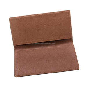 Simple <b>Leather</b> Checkbook Wallet Cover Holds Checkbook - Product Image 2