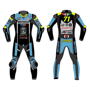 Traje de Carreras Personalizado de Cuero Vacuno/Canguro para Hombre, de Una Pieza |   Traje/Mono de Motociclismo al por Mayor, Nivel CE 2 - Product Image 1