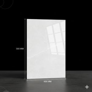 Azulejos de porcelana para pared 300x600 Reino Unido, azulejos de porcelana para pared GVT PGVT de 300x600 mm, azulejos blancos Carrara Statuario Calacatta, calidad de exportación. - Product Image 4