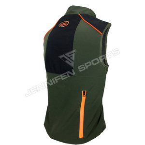 Chaleco de Pesca al Aire Libre al por Mayor, Verde, Sin Mangas, Multibolsillos, Transpirable, de Lona de Algodón, Bicolor, para Caza, para Hombre - Product Image 2