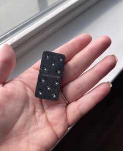 Ensemble de dominos en résine fait main sur mesure, technique de moulage, art côtier pour adultes et enfants - Product Image 2