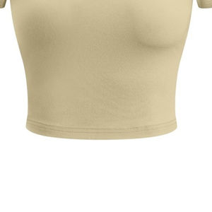 Camisetas Deportivas Cortas Transpirables para Mujer, Camisetas de Yoga Ajustadas con Cuello Redondo Alto para Chicas - Product Image 2