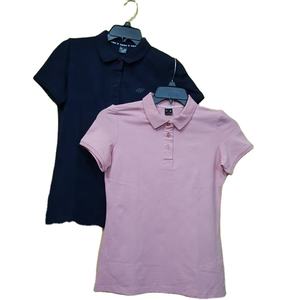 Polo de algodón sólido para damas de Bangladesh para Primavera Verano para ropa con opción de cancelación de envío - Product Image 1