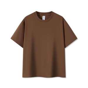 T-shirt uni en coton 100% de 230 GSM, poids lourd, avec logo personnalisé, t-shirt oversize d'été pour homme - Product Image 6