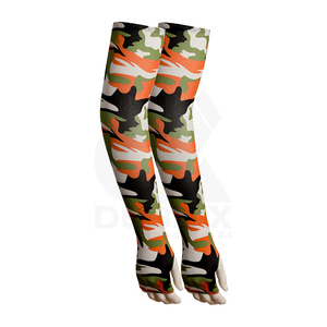 Manchons de cyclisme unisexes grande taille pour l'été, légers, à séchage rapide, respirants, protection UV, couleur unie, impression personnalisée - Product Image 3