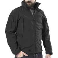 Veste Softshell Homme SPORTS CODE en Toile Enduite, Col Montant, Logo Avant, Fermeture Éclair Intégrale, Doublure Respirante, Hiver Décontracté, 220g, En Promotion