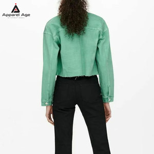 Factory Made New Arrival Long Sleeve <b>Women</b> <b>cropped</b> <b>jeans</b> <b>jacket</b> Custom Design Cheap Price Wholesale Men Winter <b>Jacket</b> - Product Image 5