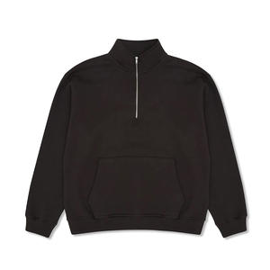 Sudadera informal de forro polar con media cremallera para hombre en oferta, sudaderas de manga larga para hombre de marca privada con servicio OEM - Product Image 1