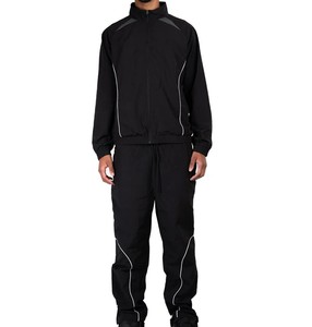 Nouvel ensemble de survêtement coupe-vent personnalisé avec logo, ensemble jogging sublimation, sweat à capuche et pantalon de survêtement empilé pour homme 2026 - Product Image 4