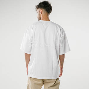 100% algodón Boxy Fit camiseta para hombres Unisex Heavyweight 300 Gsm Custom Oversize Streetwear Unisex marca camiseta - Product Image 4