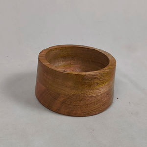 Ensemble de 2 bols de service de luxe pour mariage, en bois d'acacia, imprimés en émail, écologiques - Product Image 1