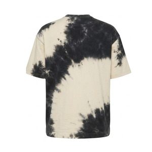Camiseta de Manga Corta para Hombre, Tie-Dye, Cuello Redondo, Oversize, Informal, de Algodón Jersey, Transpirable, Corte Regular, Diseño con Logotipo Frontal - Product Image 3