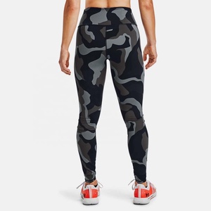2026 Women's High Waist Camouflage Four-Way Stretch Spandex/Polyester Yoga <b>Leggings</b> <b>with</b> <b>Pockets</b> Power Flex Athletic Capri's - Product Image 3