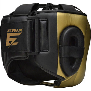 Protector de Cabeza Profesional de Cuero para Boxeo con Barra de Protección Nasal, Protector Facial Completo para Sparring con Cierre de Velcro - Product Image 2