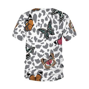 Camiseta de Algodón Suave de Alta Calidad, Cómoda, Personalizable con Sublimación de Color, Lisa, para Mujer, OEM, Antiarrugas, de Secado Rápido - Product Image 2