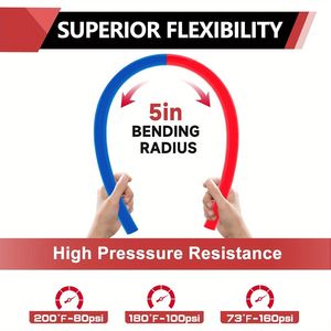 Kit Tubo PEXB Portatile da 1/2 Pollice, 2 Rotoli da 200 Piedi, Tubazione Rossa e Blu Modello D0100X30TSJ per Installazione Linee Idriche e Sistemi HVAC - Product Image 3