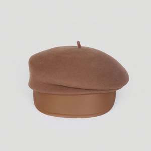 Chapeau haut de gamme pour femme, automne-hiver, en laine, casquette de baseball structurée, chapeau béret élégant pour femme, casquette de sport à visière en cuir - Product Image 6