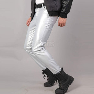 Pantalon en cuir pour homme, design personnalisé, couleur au choix, haute qualité, pour l'hiver, usage extérieur, coupe droite, taille mi-haute, léger, décontracté - Product Image 3