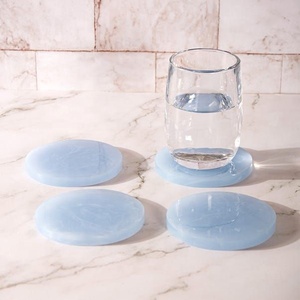 Resin Round <b>Coaster</b> Set Modern Non-Slip Eco-Friendly Handmade <b>Drink</b> Mats <b>for</b> Table Decor - Product Image 2