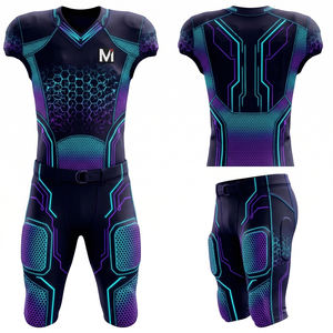 Uniforme de Fútbol Americano Profesional Personalizado con Diseño Sublimado, Bolsillos Integrados y Acolchado - Product Image 6