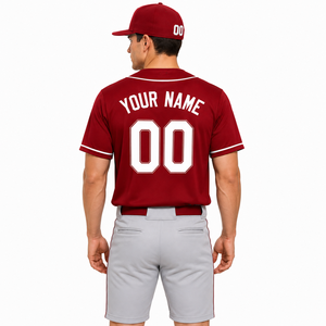 Maillot de sport souple en tissu moderne pour l'entraînement régulier et les matchs actifs, offrant une grande liberté de mouvement pour les joueurs de baseball. - Product Image 3