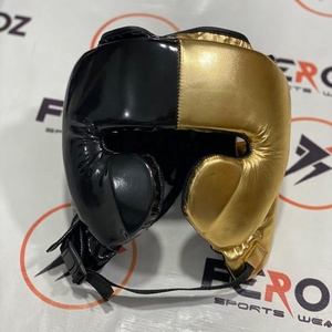 Premium Quality Customized Logo Sparring Boxing Gloves Head & Groin Guard Sparring Set <b>White</b> Black Boxing Kit Workout Training - Product Image 6