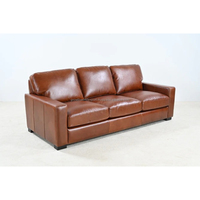 Sofá de cuero de nuevo diseño Chesterfield de 3 plazas marrón claro de calidad superior para uso en comedor y sala de estar sofá superior 2025 sofá