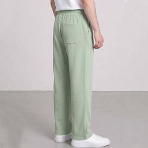Pantalon de survêtement pour homme bleu marine en polyester/coton, cordon élastique, décontracté, poches latérales, tendance, sur mesure, vente en gros - Product Image 6