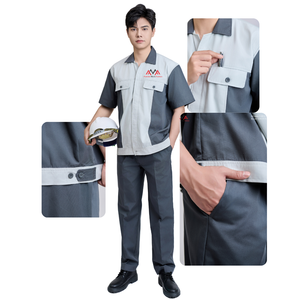 Tùy Chỉnh Người Đàn Ông Của Workwear Phù Hợp Với Thoáng Khí & Bền Rửa Xe Hàn Đồng Phục Fmf Nhà Máy VN Tùy Chỉnh Thiết Kế Áo Sơ Mi/Quần Set - Product Image 3