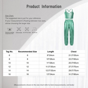 Maillot Metálico de Gimnasia Rítmica para Niñas de 6 a 16 Años con Pantalones, para Patinaje Artístico, Competencia, Actuación en Escenario, Uso Diario Informal - Product Image 6