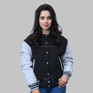 Chaqueta universitaria de forro polar de algodón personalizada al por mayor, chaquetas Letterman hechas a medida - Product Image 1