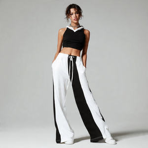 Pantalones de chándal anchos de invierno para mujer, joggers holgados con cordón en la cintura, pantalones de pijama, pantalones de chándal holgados para mujer para correr en la calle - Product Image 1