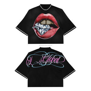 Custom Logo High Quality 260GSM Heavy Weight <b>Box</b> Fit 100% Cotton <b>Drop</b> Shoulder Oversized Cropped Boxy Plus Size T Shirts for Men - Product Image 1