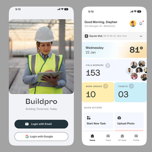 Développement d'applications mobiles de gestion de projets de construction Royalcraft pour Android et iOS avec suivi des tâches et rapports de progression - Product Image 1