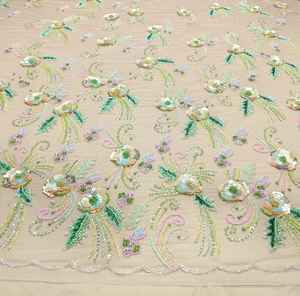 ผ้าตาข่ายปักลายหินเงินคุณภาพสูง จำหน่ายชุดแต่งงานแบบขายส่ง - Product Image 2